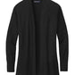 Brooks Brothers Sweaters XS / Deep Black Brooks Brothers - Women's Cotton Stretch Long Cardigan Sweater