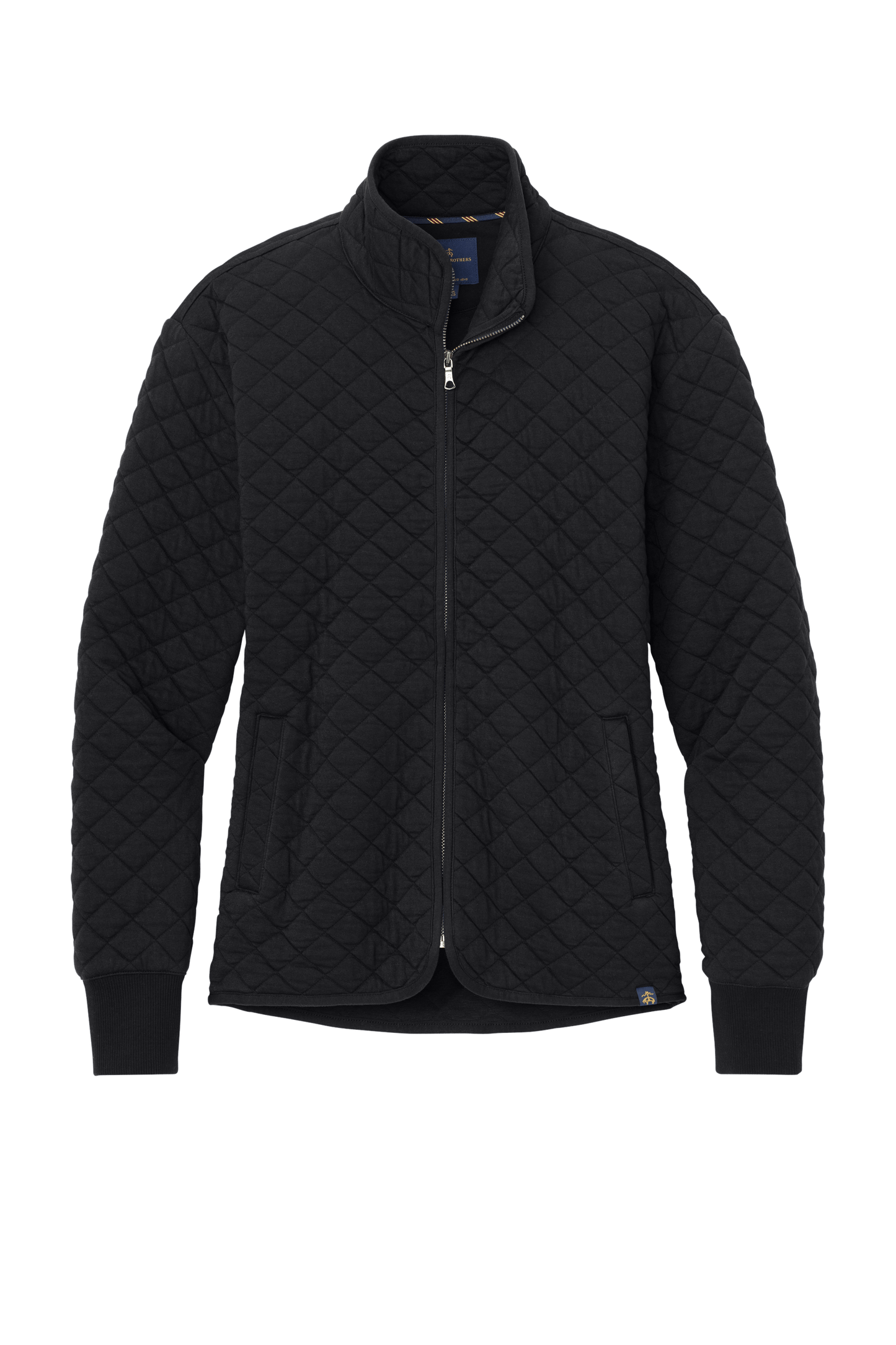 Brooks Brothers Sweaters XS / Deep Black Brooks Brothers - Women's Diamond Quilt Full-Zip