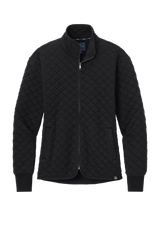 Brooks Brothers Sweaters XS / Deep Black Brooks Brothers - Women's Diamond Quilt Full-Zip