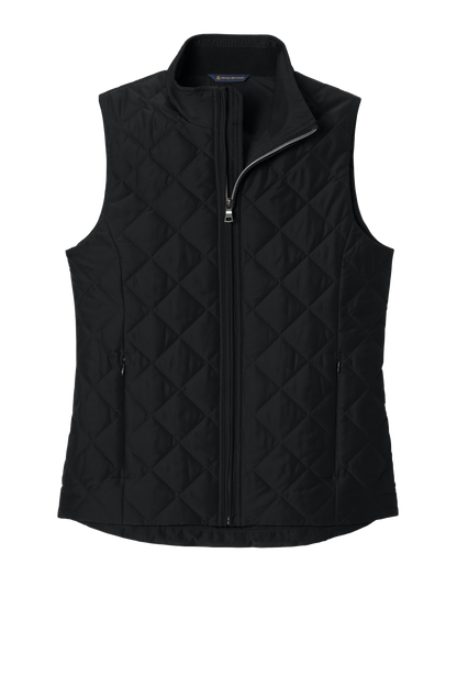 Brooks Brothers Sweaters XS / Deep Black Brooks Brothers - Women's Diamond Quilted Vest