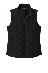 Brooks Brothers Sweaters XS / Deep Black Brooks Brothers - Women's Diamond Quilted Vest