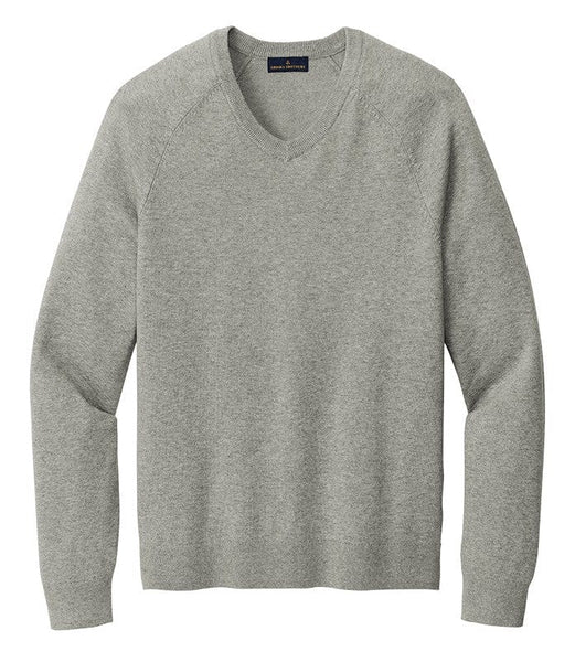 Brooks Brothers Sweaters XS / Light Shadow Grey Heather Brooks Brothers - Men's Cotton Stretch V-Neck Sweater