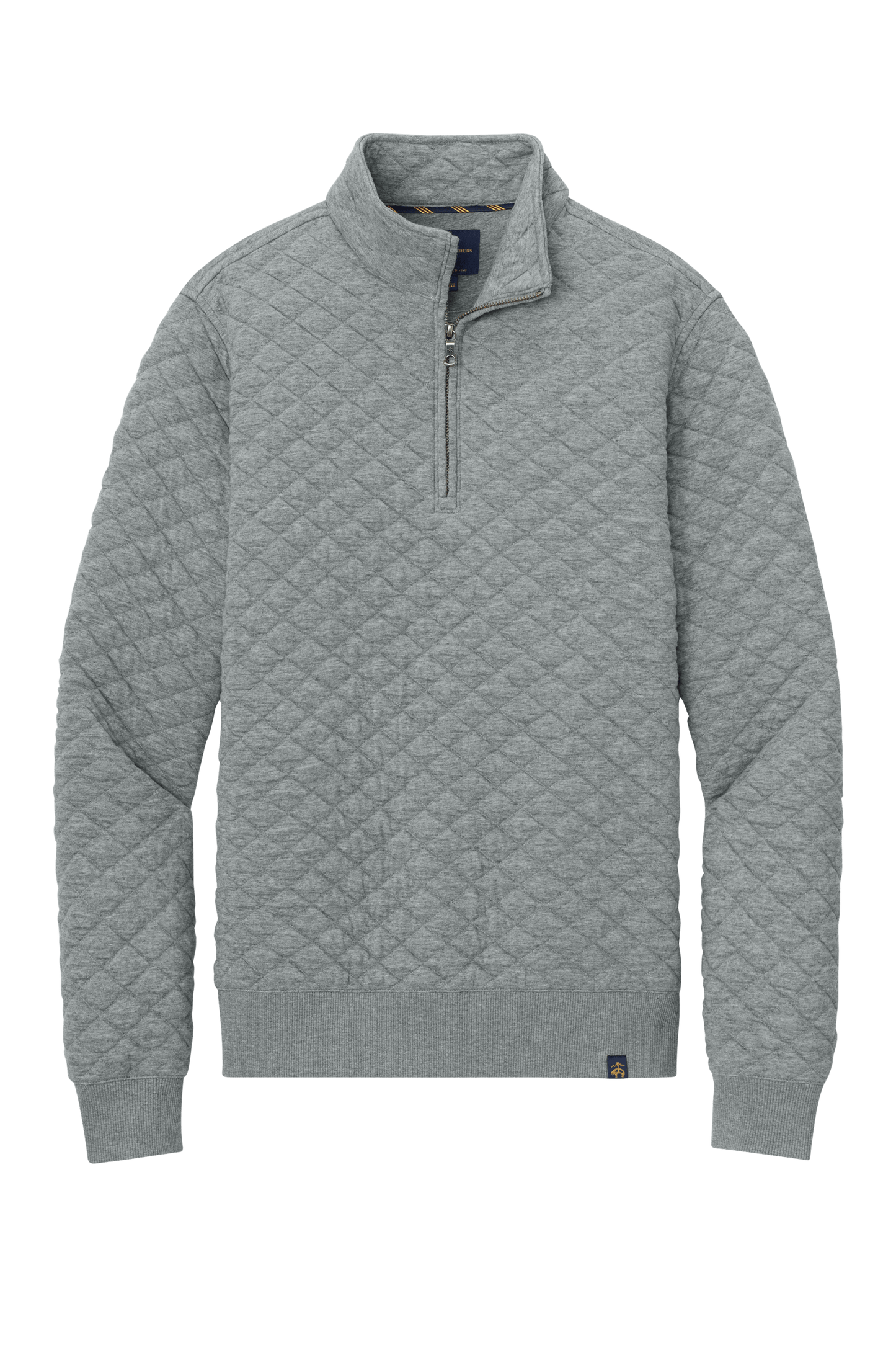 Brooks Brothers Sweaters XS / Light Shadow Grey Heather Brooks Brothers - Men's Diamond Quilt 1/4-Zip