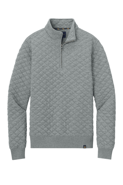Brooks Brothers Sweaters XS / Light Shadow Grey Heather Brooks Brothers - Men's Diamond Quilt 1/4-Zip