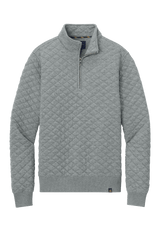Brooks Brothers Sweaters XS / Light Shadow Grey Heather Brooks Brothers - Men's Diamond Quilt 1/4-Zip
