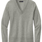 Brooks Brothers Sweaters XS / Light Shadow Grey Heather Brooks Brothers - Women's Cotton Stretch V-Neck Sweater