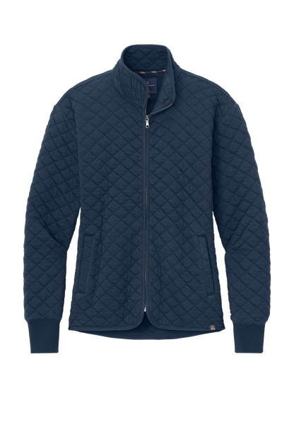 Brooks Brothers Sweaters XS / Navy Blazer Brooks Brothers - Women's Diamond Quilt Full-Zip