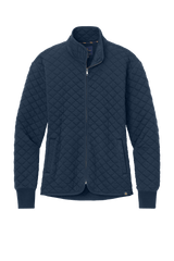 Brooks Brothers Sweaters XS / Navy Blazer Brooks Brothers - Women's Diamond Quilt Full-Zip
