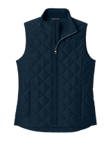 Brooks Brothers Sweaters XS / Night Navy Brooks Brothers - Women's Diamond Quilted Vest