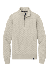 Brooks Brothers Sweaters XS / Oatmeal Heather Brooks Brothers - Men's Diamond Quilt 1/4-Zip