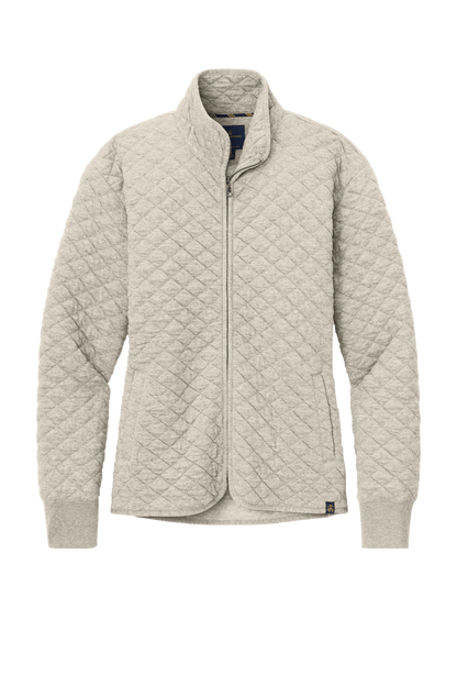 Brooks Brothers Sweaters XS / Oatmeal Heather Brooks Brothers - Women's Diamond Quilt Full-Zip