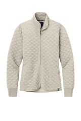 Brooks Brothers Sweaters XS / Oatmeal Heather Brooks Brothers - Women's Diamond Quilt Full-Zip