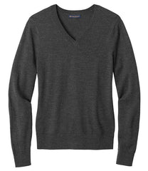 Brooks Brothers Sweaters XS / Windsor Grey Heather Brooks Brothers - Women's Washable Merino V-Neck Sweater
