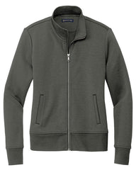 Brooks Brothers Sweatshirts XS / Windsor Grey Brooks Brothers - Women's Double-Knit Full-Zip