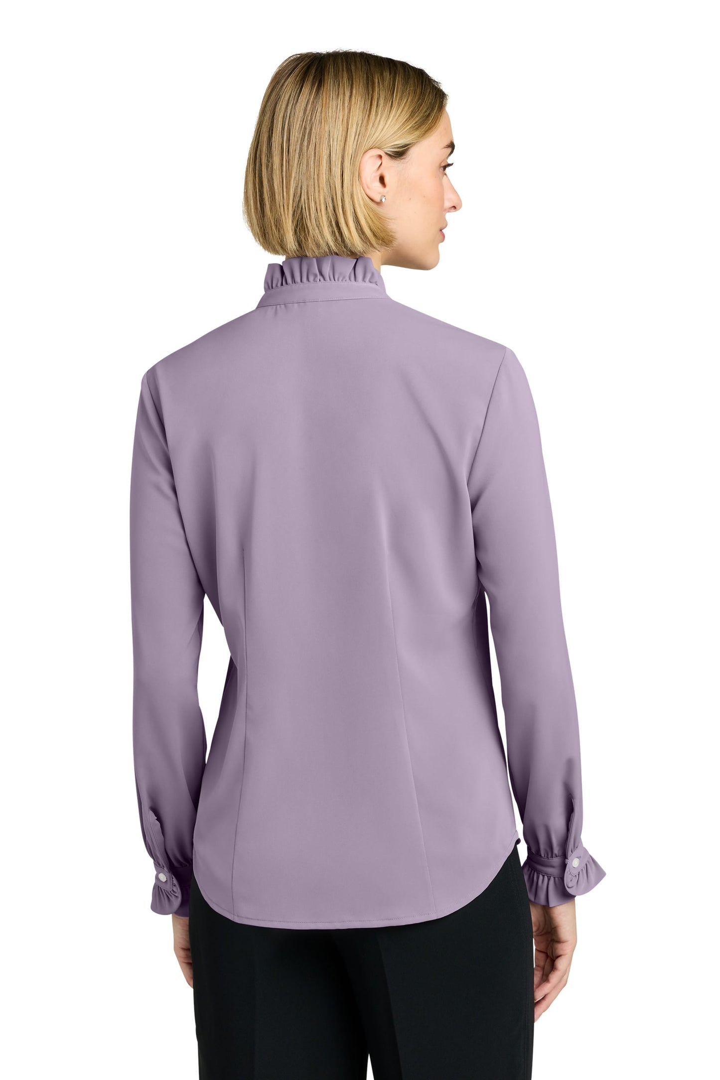 Brooks Brothers Woven Shirts Brooks Brothers - Women's Long Sleeve Ruffle Collar Blouse