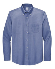 Brooks Brothers Woven Shirts XS / Cobalt Blue Brooks Brothers - Men's Wrinkle-Free Stretch Pinpoint Shirt