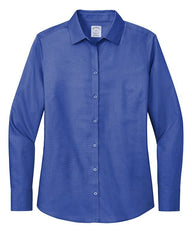 Brooks Brothers Woven Shirts XS / Cobalt Blue Brooks Brothers - Women's Wrinkle-Free Stretch Nailhead Shirt