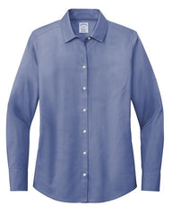Brooks Brothers Woven Shirts XS / Cobalt Blue Brooks Brothers - Women's Wrinkle-Free Stretch Pinpoint Shirt