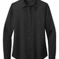 Brooks Brothers Woven Shirts XS / Deep Black Brooks Brothers - Women's Full-Button Satin Blouse