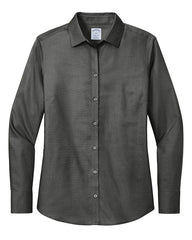 Brooks Brothers Woven Shirts XS / Deep Black Brooks Brothers - Women's Wrinkle-Free Stretch Nailhead Shirt