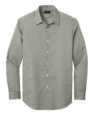 Brooks Brothers Woven Shirts XS / Deep Black Check Brooks Brothers - Men's Tech Stretch Patterned Shirt