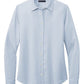 Brooks Brothers Woven Shirts XS / Heritage Blue Brooks Brothers - Women's Full-Button Satin Blouse