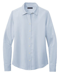 Brooks Brothers Woven Shirts XS / Heritage Blue Brooks Brothers - Women's Full-Button Satin Blouse