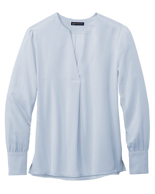Brooks Brothers - Women's Open-Neck Satin Blouse – Threadfellows