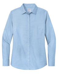 Brooks Brothers Woven Shirts XS / Newport Blue Brooks Brothers - Women's Wrinkle-Free Stretch Nailhead Shirt