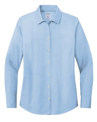 Brooks Brothers Woven Shirts XS / Newport Blue Brooks Brothers - Women's Wrinkle-Free Stretch Pinpoint Shirt