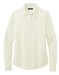 Brooks Brothers Woven Shirts XS / Off White Brooks Brothers - Women's Full-Button Satin Blouse