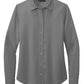 Brooks Brothers Woven Shirts XS / Shadow Grey Brooks Brothers - Women's Full-Button Satin Blouse