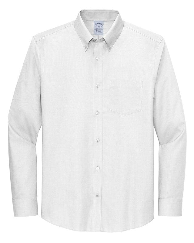 Brooks Brothers Tall Wrinkle-Free Stretch Nailhead Shirt TBB18002 White / 4XLT