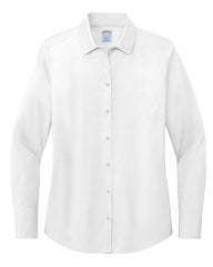Brooks Brothers Woven Shirts XS / White Brooks Brothers - Women's Wrinkle-Free Stretch Pinpoint Shirt