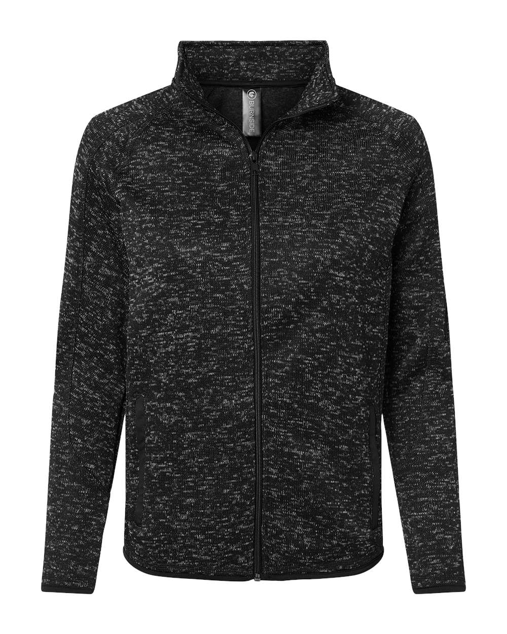 Burnside Outerwear S / Heather Black Burnside - Women's Sweater Knit Jacket
