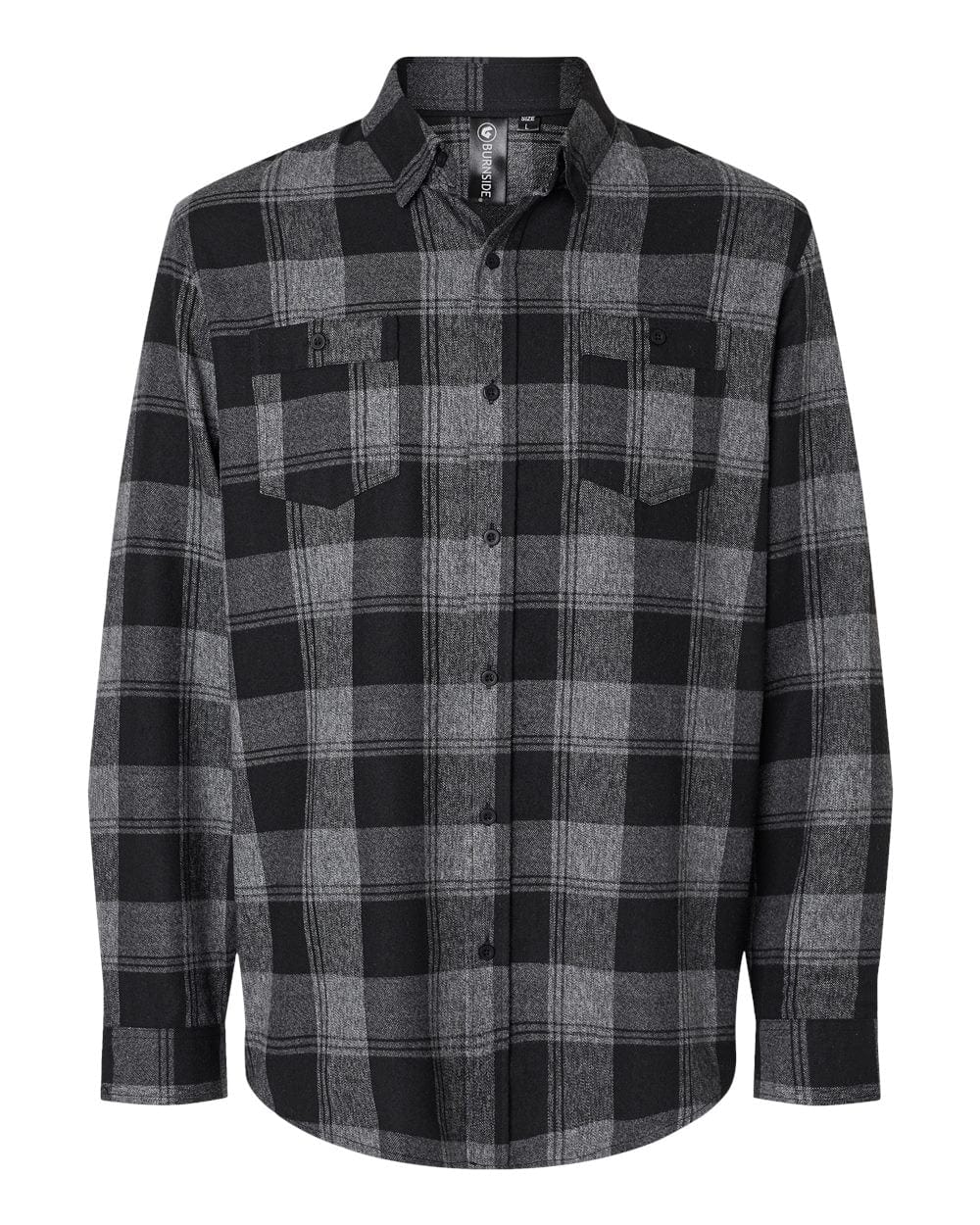 Burnside Woven Shirts S / Grey/Black Burnside - Men's Perfect Flannel Work Shirt