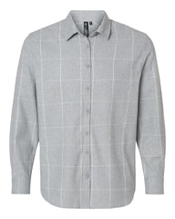 Burnside Woven Shirts S / Grey/White Burnside - Women's Boyfriend Flannel
