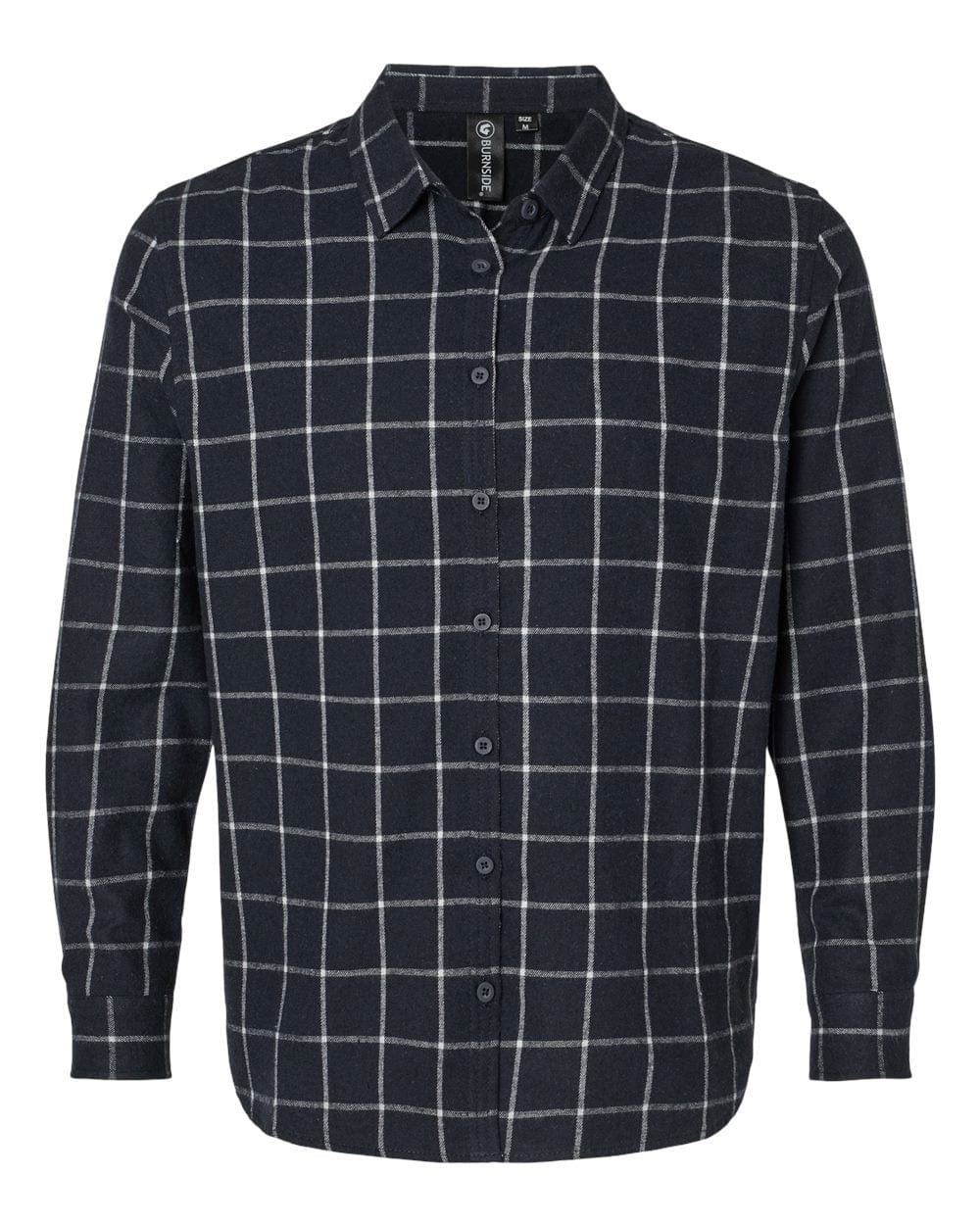 Burnside Woven Shirts S / Navy/White Burnside - Women's Boyfriend Flannel
