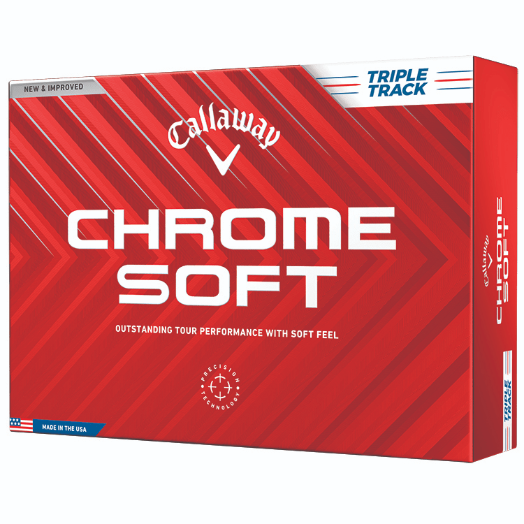 Callaway Accessories Dozen / White Callaway - Custom Chrome Soft Triple Track White Box Dozen