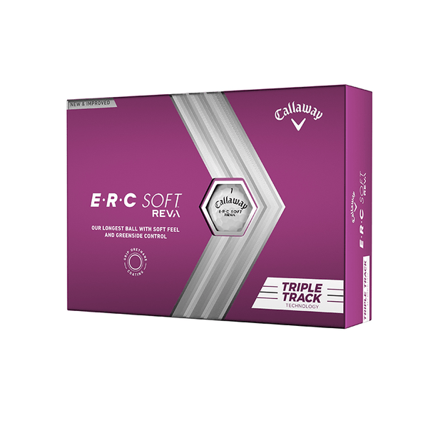 Callaway Accessories Dozen / White Callaway - Custom Erc Soft Reva Ladies Triple Track White Box Dozen