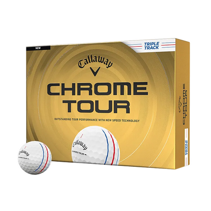 Callaway Golf Balls Dozen / White Callaway - Custom Chrome Tour Triple Track White Box Dozen