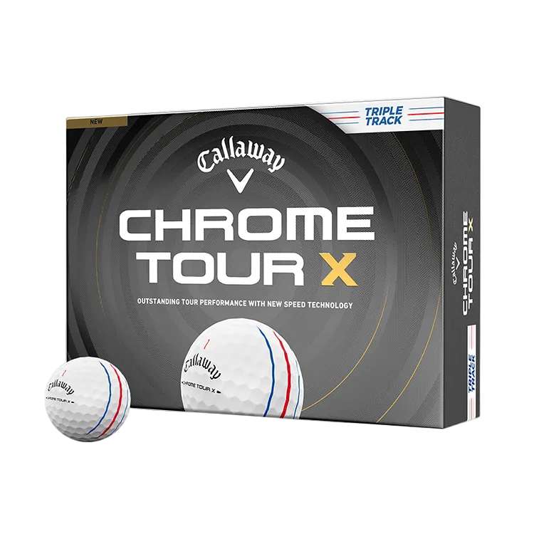 Callaway Golf Balls Dozen / White Callaway - Custom Chrome Tour X Triple Track White Box Dozen