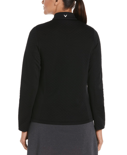 Callaway レディースジャケット M 黒 Callaway - Women's Diamond Quilted Fleece 1/4-Zip – Threadfellows