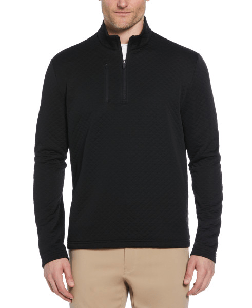 Callaway Layering S / Black Callaway - Men's Diamond Quilted Fleece 1/4-Zip