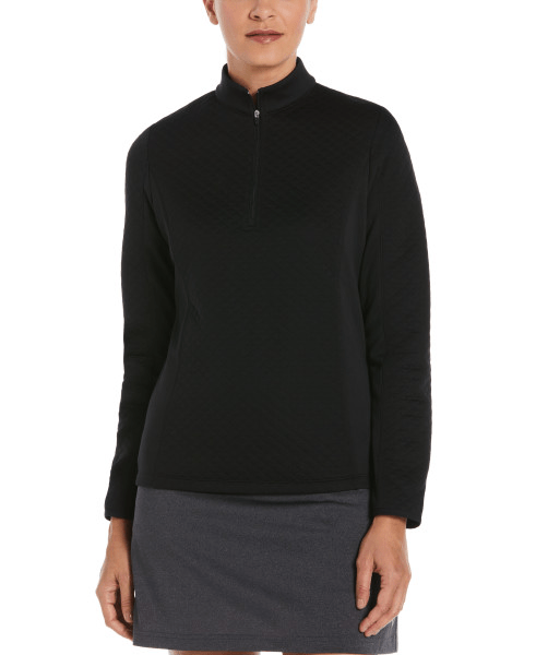 Callaway Layering S / Black Callaway - Women's Diamond Quilted Fleece 1/4-Zip