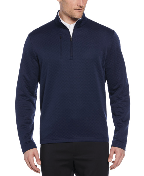 Callaway Layering S / Peacoat Callaway - Men's Diamond Quilted Fleece 1/4-Zip