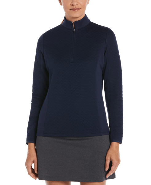 適当な価格 Diamond Women's - Callaway Quilted 1/4-Zip Fleece レディースウェア