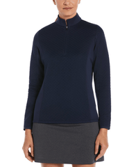 Callaway Layering S / Peacoat Callaway - Women's Diamond Quilted Fleece 1/4-Zip