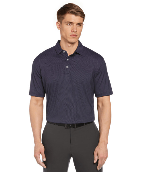 polo dress shirts for men Ash & Erie Heather Navy Pique Shirt Short Heather Navy / L Woven for comfort and designed for style Classic Polo with Embroidered Logo