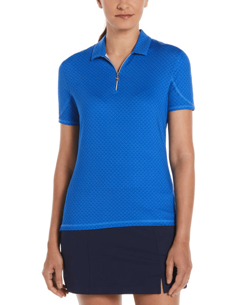 Callaway Polos S / Lapis Blue Callaway - Women's Micro Chev Print Polo